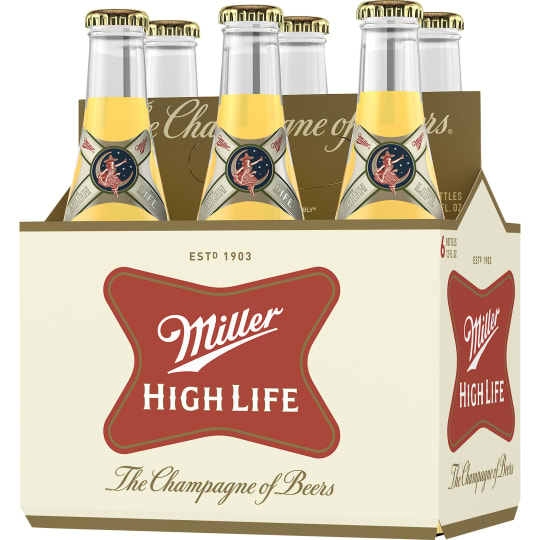 Miller High Life - 6 pack bottles - 