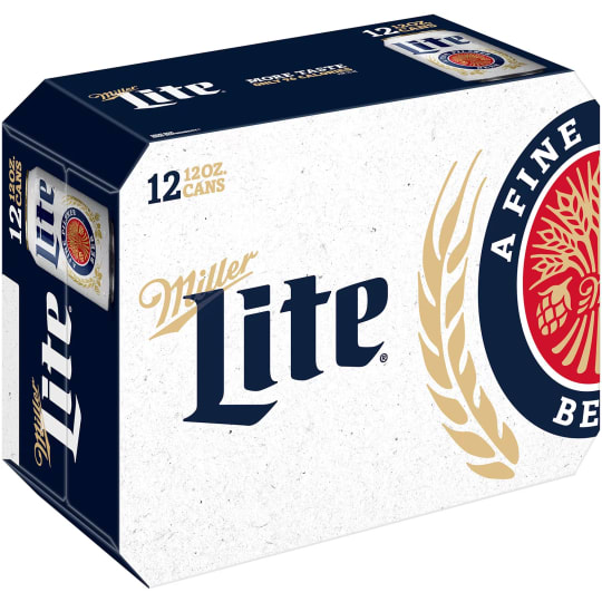 Miller Lite - 12 pack cans - 