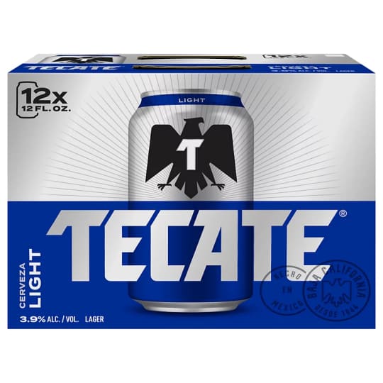 Tecate Light - 12 pack can - 