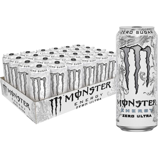 Monster Ultra Zero - 24 cans / 16 oz - They've been asking us for a new Monster drink. Monster Zero Ultra a.k.a. the "White Monster" is zero sugar, lighter-tasting, zero calories, but with a full load of our Monster energy blend. Sure, white is the new black.