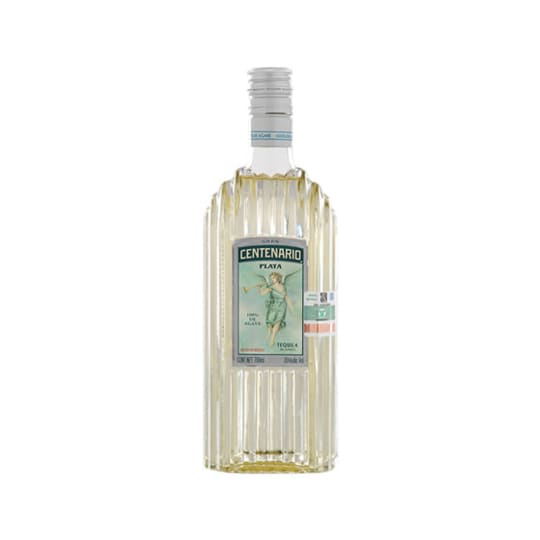 Gran Centenario Tequila Plata - 750mL - Gran Centenario Plata is clay-oven cooked and double-distilled in copper pots, then blended in oak to achieve a subtle wood note and an incredibly smooth taste unusual for a white tequila. The 100% agave tequila is balanced and fruit-forward with notes of pear, lime, citrus, plus a hint of black pepper.