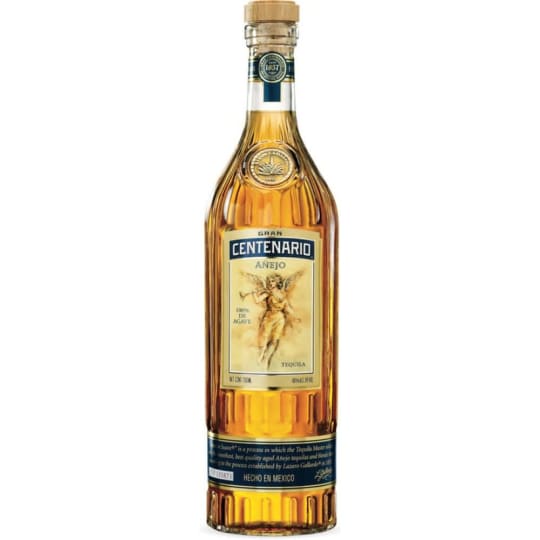 Gran Centenario Añejo Tequila - 750mL - Clove, distinct oak, and white pepper is found on the nose along with caramel and cinnamon. Cooked agave characterizes the initial taste. The mouthfeel is slightly buttery and smooth, leaving a well-rounded, pleasant earthy finish.