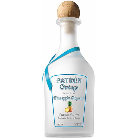 Patrón Pineapple Citrónge Liqueur - 750mL - Patrón Citrónge Pineapple is an ultra-premium liqueur made using the finest ingredients, crystal clear Patrón Silver and perfectly sweet Piña Miel pineapples from Veracruz, to create a refined, tropical liqueur.