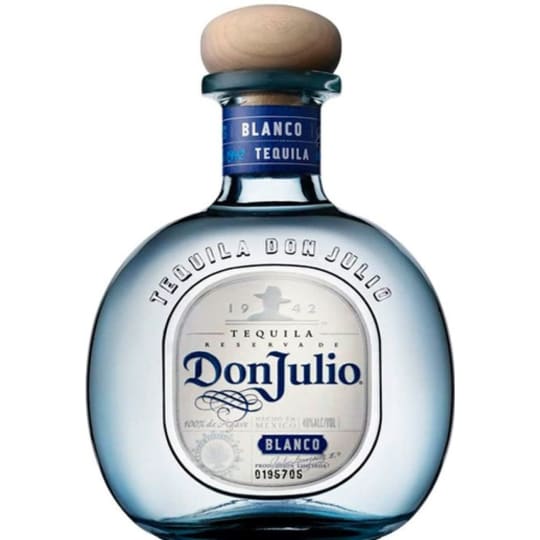 Don Julio Tequila Blanco - 1.75L - Commonly referred to as “silver” tequila, its crisp agave flavor and hints of citrus make it an essential component to a variety of innovative drinks including margaritas. It can also be enjoyed neat or on the rocks. 100% Blue Agave plant.