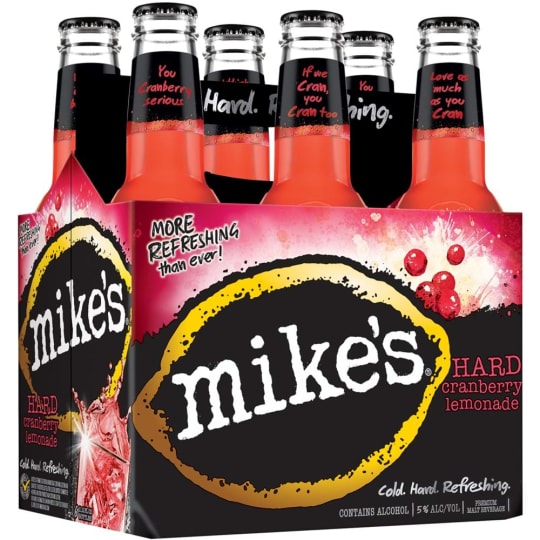 Mike's Hard Cranberry Lemonade - 6 bottles / 11.2oz - Mike’s Hard Cranberry Lemonade is a delicious blend of natural, tart cranberry flavor and refreshing lemonade - a taste that's so fresh and so clean!