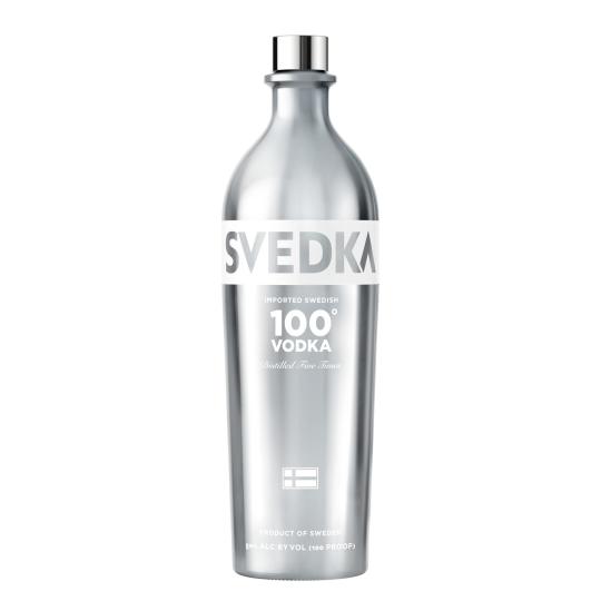 Svedka 100 Proof Vodka - 750mL - SVEDKA is an award-winning vodka distilled five times to remove impurities. It is smooth and easy drinking with a subtle, rounded sweetness that makes it perfect for mixing cocktails.