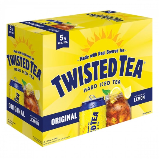 Twisted Tea Original Seltzer - 12 cans / 12oz - Twisted Tea Original is refreshingly smooth hard iced tea made with real brewed black tea and a twist of natural lemon flavor. Non-carbonated, naturally sweetened, and 5% ABV – it’s your favorite iced tea with a classic twist! Keep it Twisted.