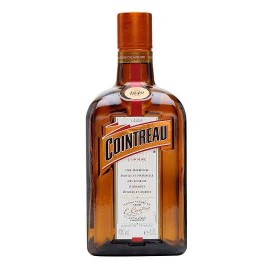 Cointreau Orange Liqueur - 750mL - This full-strength, 80-proof spirit has the versatility to mix with any type of liquor to craft a more elevated cocktail. Distilled from a blend of all-natural sweet and bitter orange peels. The superior distillation process maintains the quality of the orange peels and preserves their natural essential oils, lending Cointreau its unique, highly aromatic qualities.