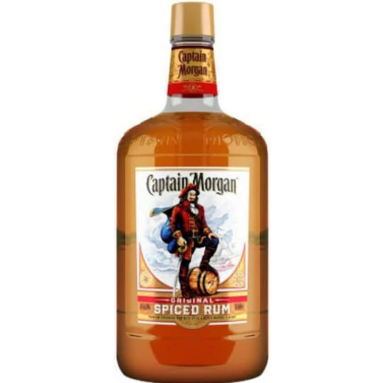 Captain Morgan Original Spiced Rum - 1.75L - Smooth and medium bodied, this spiced rum is a secret blend of Caribbean rums. Its subtle notes of vanilla and caramel give classic rum cocktails a distinctive, flavorful finish.