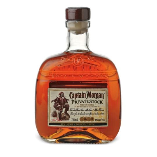 Captain Morgan Private Stock Dark Rum - 750mL - Rich, dark and full-bodied, Captain Morgan Private Stock blends hints of secret island spices with a smooth velvet texture. The craft of Caribbean rum-making is over 300 years old. Captain Morgan Private Stock is one the most sophisticated rums to come from this long-standing tradition.