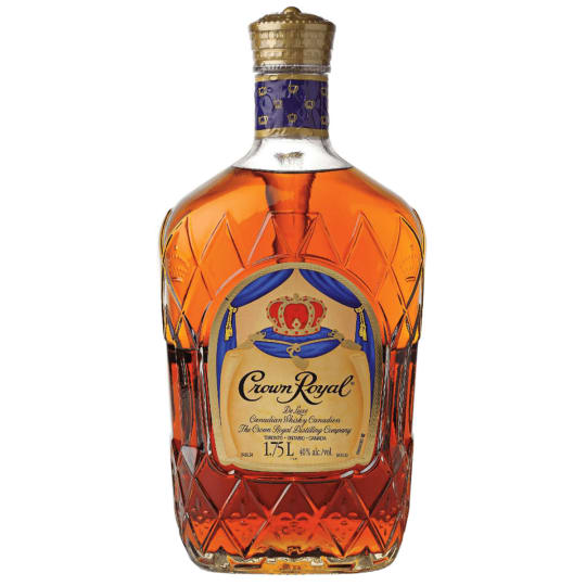 Crown Royal Blended Canadian Whiskey - 1.75L - Crown Royal is an exquisite blend of 50 whiskies distilled on the western shore of Lake Winnipeg in Gimli, Manitoba, home to 1.5 million barrels of whisky.