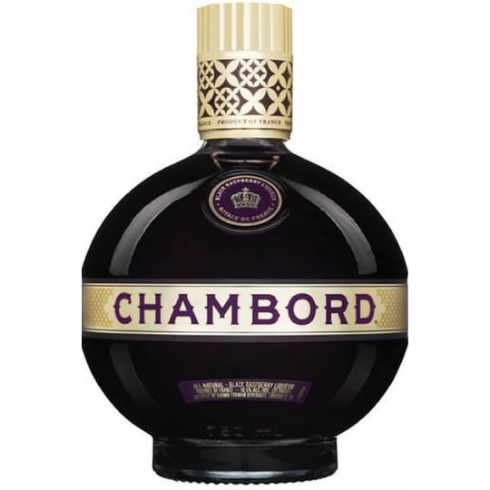 Chambord Black Raspberry Liqueur - 750mL - Chambord is a premium liqueur produced in the Loire Valley of France. An infusion of raspberries, blackberries and the exotic flavors of black raspberries, black currant, Madagascar vanilla and XO cognac, Chambord creates a more extraordinary cocktail.