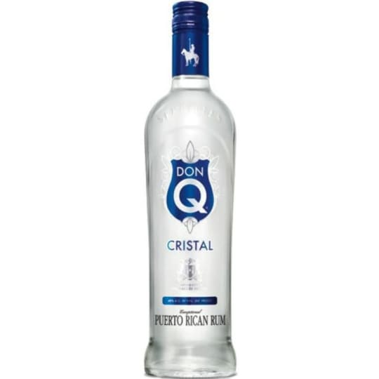 Don Q Cristal White Rum - 750mL - Unlike most clear rums, Don Q uses a multiple distillation system to produce a cleaner, more refined, and more delicate flavor profile. So a Cristal drink will sip smoother than a drink made with another rum. It's then aged for 1.5 to 5 years in American white oak barrels to impart a touch more smoothness.