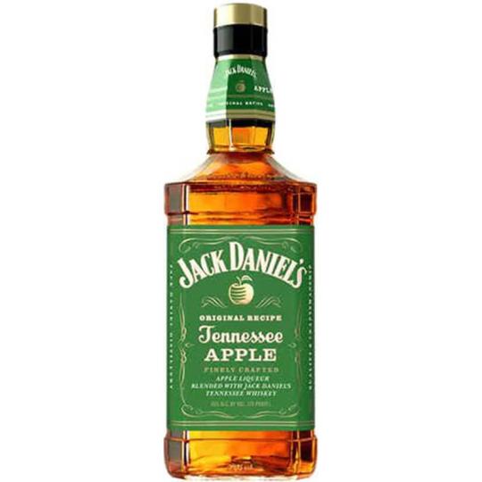 Jack Daniels Apple Flavored Whiskey - 1L - Jack Daniel's Tennessee Apple is a blend of Jack Daniel's Tennessee Whiskey and Apple Liqueur, creating a taste that's one-of-a-kind and unmistakably Jack. This blend of Jack Daniel's Tennessee Whiskey and a unique apple liqueur delivers a refreshingly smooth taste.