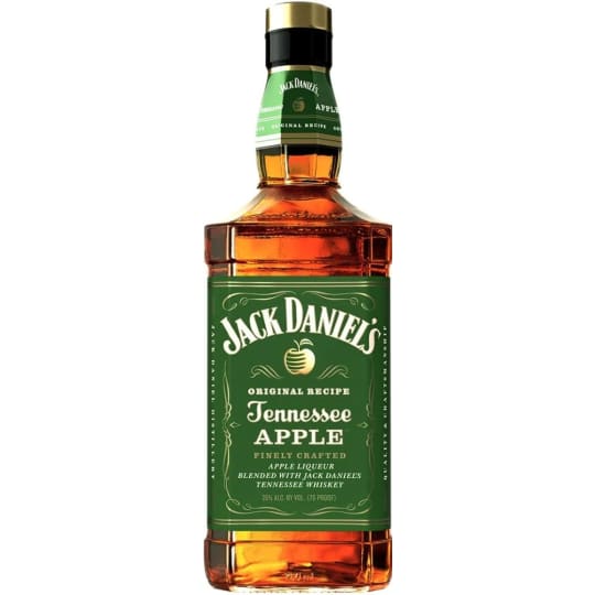 Jack Daniels Apple Flavored Whiskey - 750mL - Jack Daniel's Tennessee Apple is a blend of Jack Daniel's Tennessee Whiskey and Apple Liqueur, creating a taste that's one-of-a-kind and unmistakably Jack. This blend of Jack Daniel's Tennessee Whiskey and a unique apple liqueur delivers a refreshingly smooth taste.