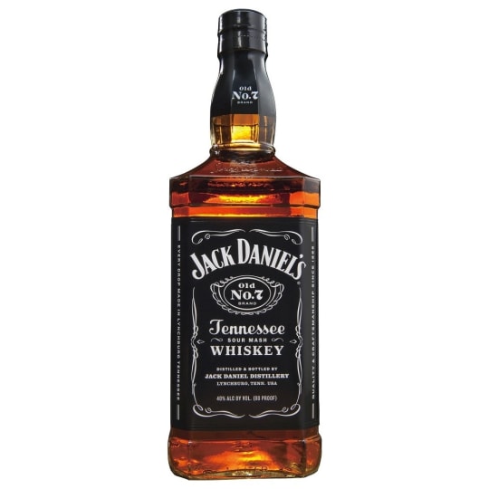Jack Daniel's Tennessee American Whiskey - 1.75L - Sour mash whiskey made in Tennessee from natural corn, rye, barley malt and then charcoal filtered. Sweet with caramel, vanilla and charred wood. Pure, clean, and smooth. Classic. Enjoy on the rocks or in mixed drinks.