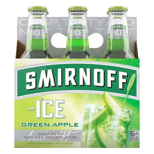 Smirnoff Ice Green Apple Bite - 6 bottles / 11.2oz - Smirnoff Ice Green Apple Bite is perfect for parties or just casual evenings with friends. With its crisp taste and bubbly finish, Smirnoff Ice Green Apple Bite features natural apple flavor. Lightly carbonated, this drink is not too sweet, not too tart and is packed with crisp apple flavors. Enjoy chilled.