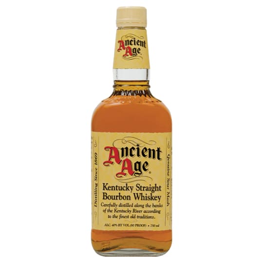 Ancient Age Kentucky Straight Bourbon Whiskey - 750mL - Since 1946 this bourbon has been held in high regard. 80 proof and distilled from corn, rye and barley malt, it's smooth and simple, yet robust in its own way. There is much to love about this bourbon that has withstood the test of time.