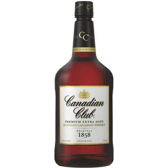Canadian Club 1858 Premium Extra Aged Canadian Whiskey - 1.75L Canadian Club 1858 Premium Extra Aged Canadian Whiskey - 1.75L - Canadian Club is a brand of Canadian whisky produced by Beam Suntory. Popularly known as CC, Canadian Club was created by Hiram Walker and Sons, an evolution of a brand around a product that took place over the second half of the nineteenth century.