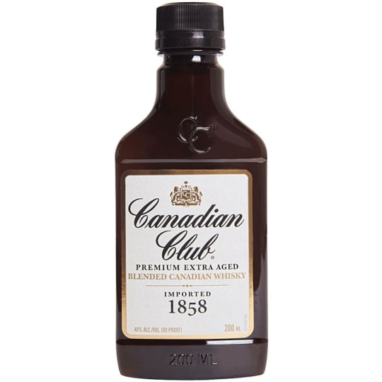 Canadian Club 1858 Premium Extra Aged Canadian Whiskey - 200mL Canadian Club 1858 Premium Extra Aged Canadian Whiskey - 200mL - Canadian Club is a brand of Canadian whisky produced by Beam Suntory. Popularly known as CC, Canadian Club was created by Hiram Walker and Sons, an evolution of a brand around a product that took place over the second half of the nineteenth century.