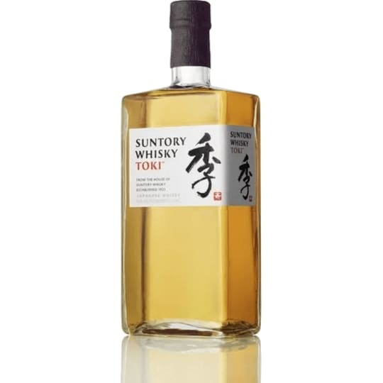 Suntory Whisky Toki Japanese Whiskey - 750mL - This light-bodied whisky is quite easy to sip. Ripe apples, vanilla, pear, walnut, and green tea greet the nose, as the palate takes on chewier flavors of shortbread and marshmallow. A delicate floral quality starts to emerge with a little ice, adding.