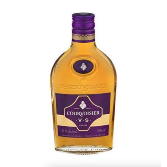 Courvoisier VS Cognac - 200mL - The fusion of younger and older cognacs gives Courvoisier VS a fruity, delicate taste and a bouquet filled with ripe fruit and spring flowers. The chalky soil in Fins Bois delivers a hint of ripened fruits that is its signature aroma.