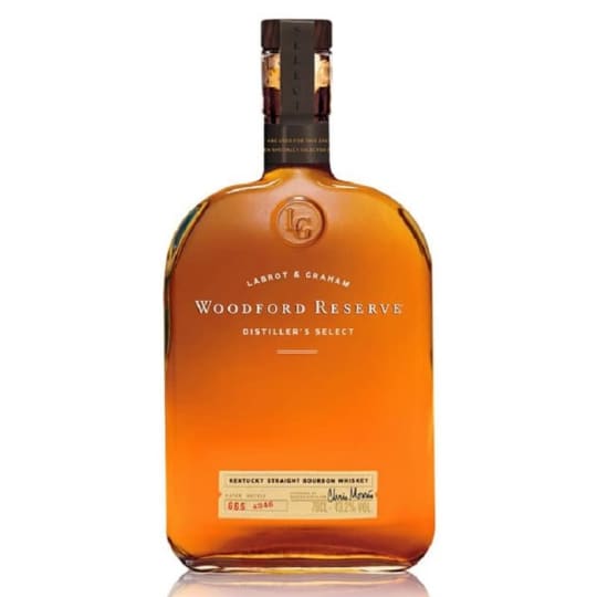 Woodford Reserve Bourbon Whiskey- 750mL - Spicy and forceful taking its flavor from the charred barrels that are used to age this bourbon. Charred oak, toffee, vanilla and pepper are the dominate flavors. A long lasting dry finish. Enjoy neat, with water, or with ice. Gold Medal - San Francisco Spirits Comp 2014