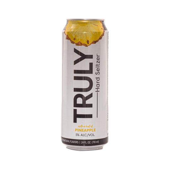 Truly Pineapple Hard Seltzer - 1 can / 24oz - Truly Pineapple has a bright tropical aroma with hints of fresh squeezed pineapple juice and mandarin for clean, refreshing finish.