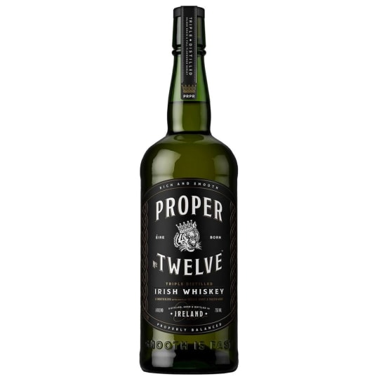 Proper Twelve Irish Whisky - 750mL - Triple distilled irish whiskey is an ultra smooth blend of golden grain and single malt with hints of vanilla, honey and toasted wood for a rich complexity.