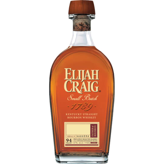 Elijah Craig Small Batch Bourbon Whiskey - 750mL Elijah Crag - Each batch carries a signature warm spice and subtle smoke flavor.