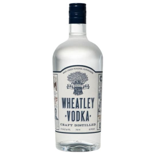 Wheatley Vodka - 750mL - Distilled a total of 10 times, triple filtered, and bottled at 82 proof, this artisanal vodka has a clean crisp, and fresh taste. Made at Buffalo Trace Distillery and crafted in small batches, Wheatley offers a delicate and balanced flavor profile.
