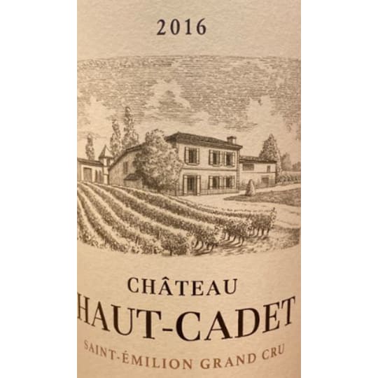 Chateau Haut-Cadet 16 St Emilion Grand Cru - 750mL - 