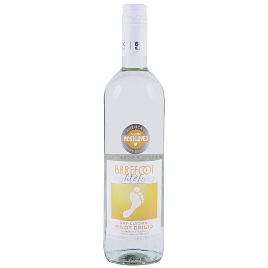 Barefoot Bright & Breezy Pinot Grigio - 750mL - 