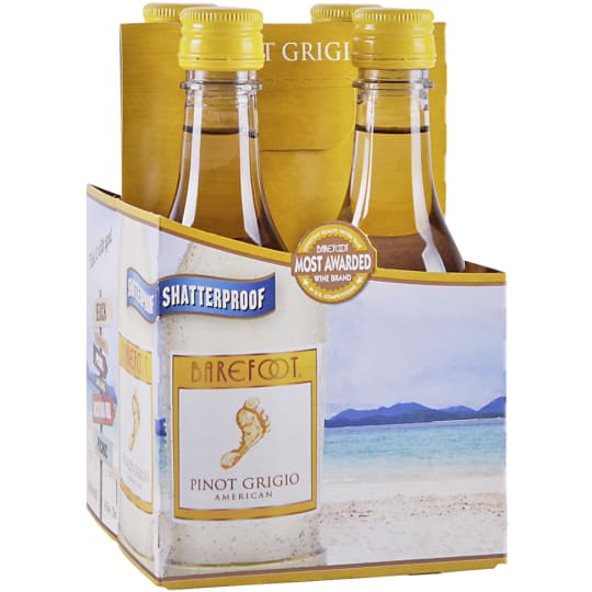 Barefoot Pinot Grigio PET - 4 bottles / 187mL - 