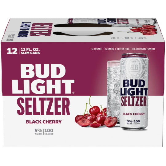 Bud Light Black Cherry Seltzer - 12 cans / 12oz - 