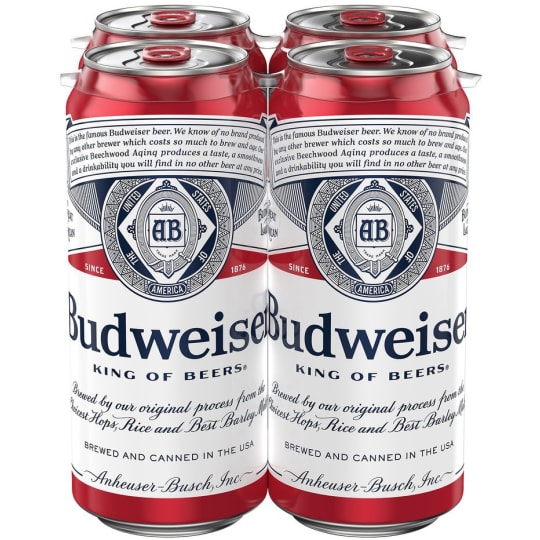Budweiser - 4 cans / 16oz - 