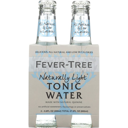 Fever Tree Light Tonic - 4 bottles / 6.8oz - 