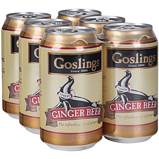 Goslings Ginger Beer - 6 cans / 12oz - 