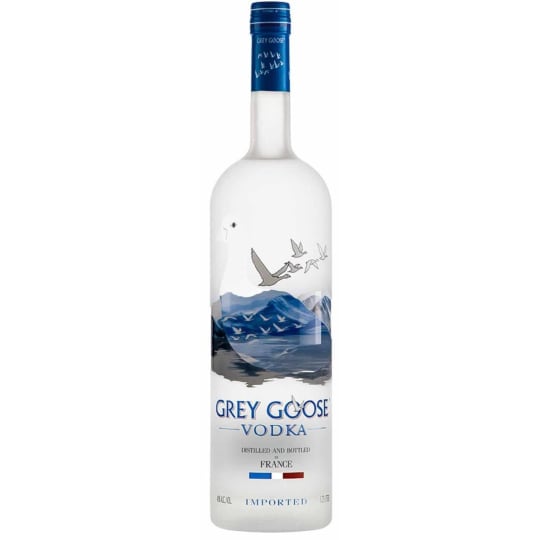 Grey Goose Vodka Bottle and Other Premium Brands With Lights 