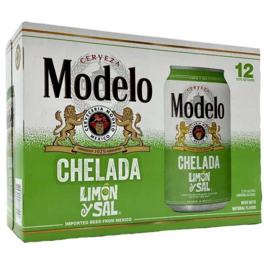Modelo Chelada Limon y Sal - 12 cans / 12oz - 