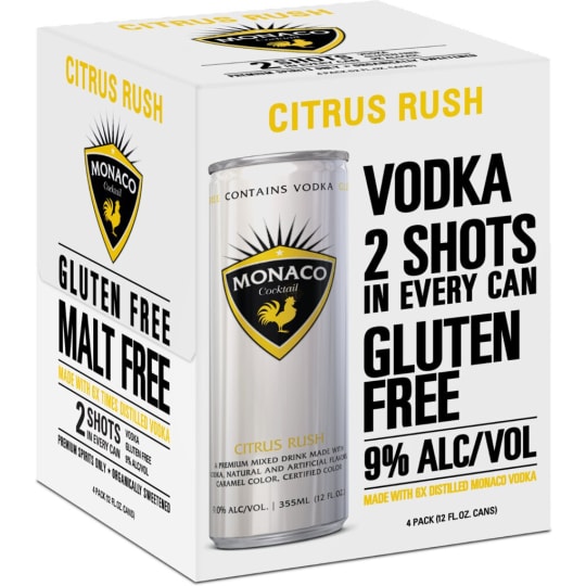 Monaco Citrus Rush - 4 cans / 12oz - 
