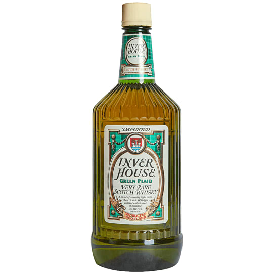 Inver House Green Plaid Whiskey Scotch - 1.75L - Fragrant barley malt nose with sweet citrus after tones. Medium to light gold in color. Light, smooth malt flavour with toffee and vanilla tones. Inver House Green Plaid was first launched in the USA in 1956.