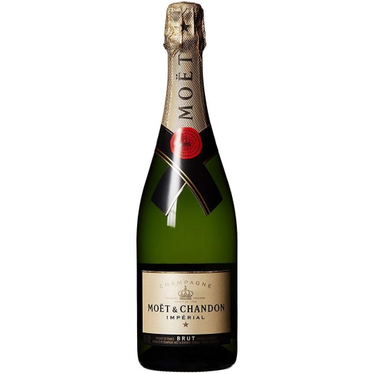 Moet & Chandon Imperial Brut - 750mL - Moet & Chandon Brut Imperial is an elegant golden straw yellow with green highlights. With a bouquet of vibrant intensity of green apple and citrus fruit, the freshness of mineral nuances and white flowers, the elegance of blond notes (brioche, cereal, fresh nuts).