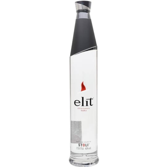 Stolichnaya Elit Vodka - 1.75L - A classic ultra premium Russian vodka, Stolichnaya Elit is made using freeze filtration, which was patented by the SPI Group (one of the world's largest drinks companies, and also the owners of Stoli). The process involves filtering the vodka at -18 degrees Celsius.