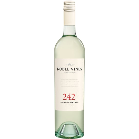 Noble Vines 242 Sauvignon Blanc - 750mL - Our 242 Sauvignon Blanc gives way to tropical aromas of guava, gooseberry, passionfruit, along with the freshness of green grass. Medium-bodied with bright acidity, this refreshing wine offers flavors of guava and pineapple, and a clean, mineral finish.