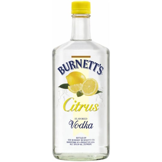 Burnett's Citrus Flavored Vodka - 750mL - Refreshing aromas of lemons and limes. Medium-bodied, with the palate following the nose.