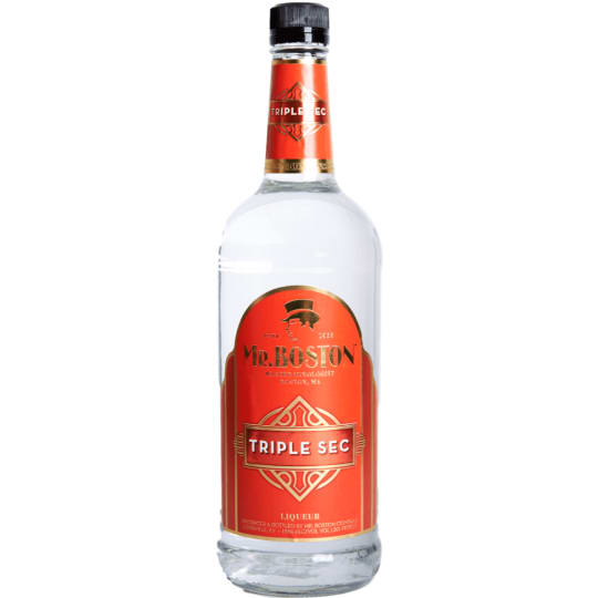 Mr. Boston Triple Sec - 1L - Mr. Boston Triple Sec Liqueur is an orange-flavored liqueur made from dried peels of bitter and sweet orange. It is a colorless liqueur used in thousands of mixed drinks and recipes as a sweetening and flavoring agent. The peels then macerate in alcohol to disperse the flavor.
