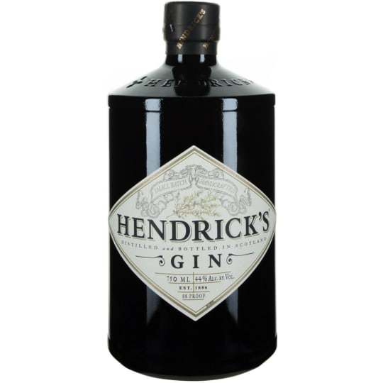 Hendrick's Gin - 750mL - Huge, intense nose with an initial burst of crisp zesty botanicals harmoniously balanced juniper and coriander and a deep, surprisingly floral aroma of violets and rose. Palate: Smooth and superbly balanced botanicals. Clean and dry without being in any way astringent.