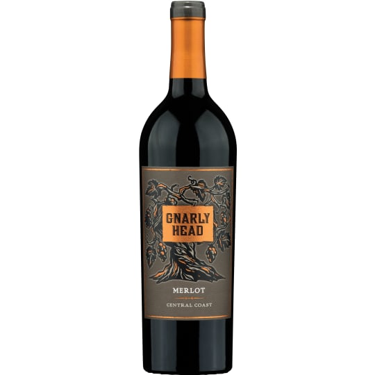 Gnarly Head Merlot - 750mL - Gnarly Head Merlot breaks the Merlot mold, and tells a story of power and finesse. Anything but classic, this wine shows off bold aromas of black currant, blackberry and notes of toasted oak, followed by juicy flavors of black cherry, ripe plum and sweet herbs with a hint of spice rounding out the finish.