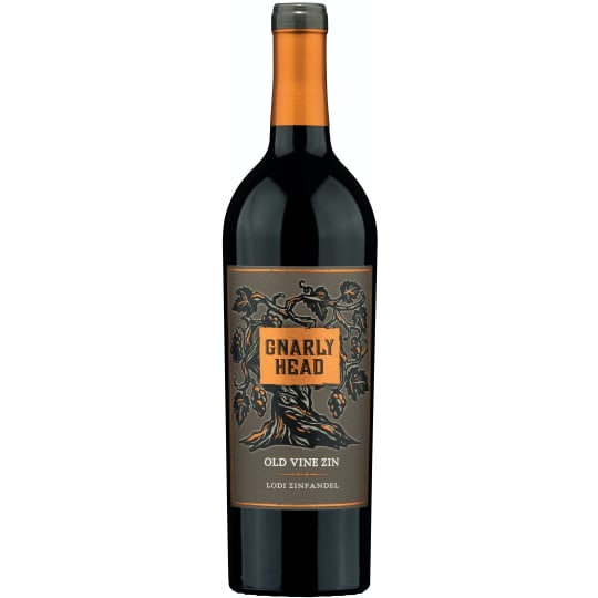 Gnarly Head Zinfandel - 750mL - As some of the oldest vines in California, the fruit produced is exceptional, intense and full-flavored. This intrepid Old Vine Zinfandel has a gnarly core of rich, jammy blackberries and mocha flavors with layers of spice and vanilla balanced by complex French and American oak toast.